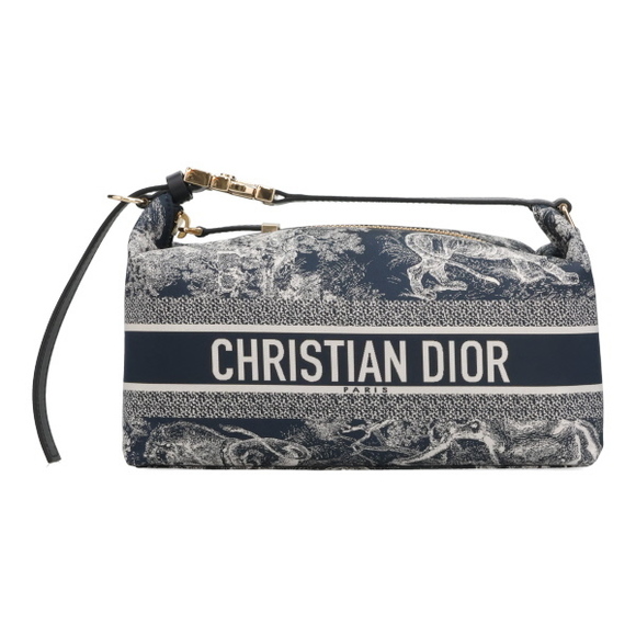 Dior Travel Nomad Pouch Technical Fabric Medium Blue - Picture 1 of 3